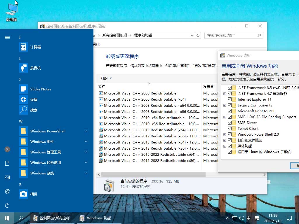 小修 Windows 10 LTSC G 17763.2452 神州网信ZF版 精简二合一