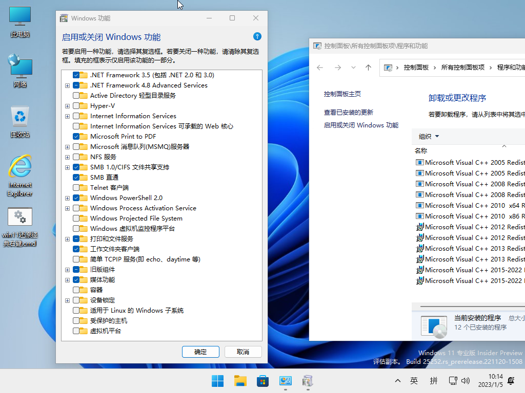 小修 Windows 11 Pro 25252.1010 轻度精简 测试版 二合一[无更新]